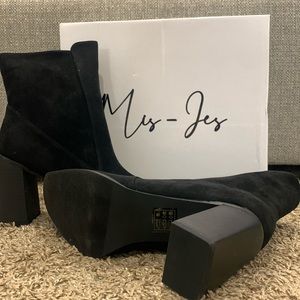 Brand new in box, black boots. Size 9